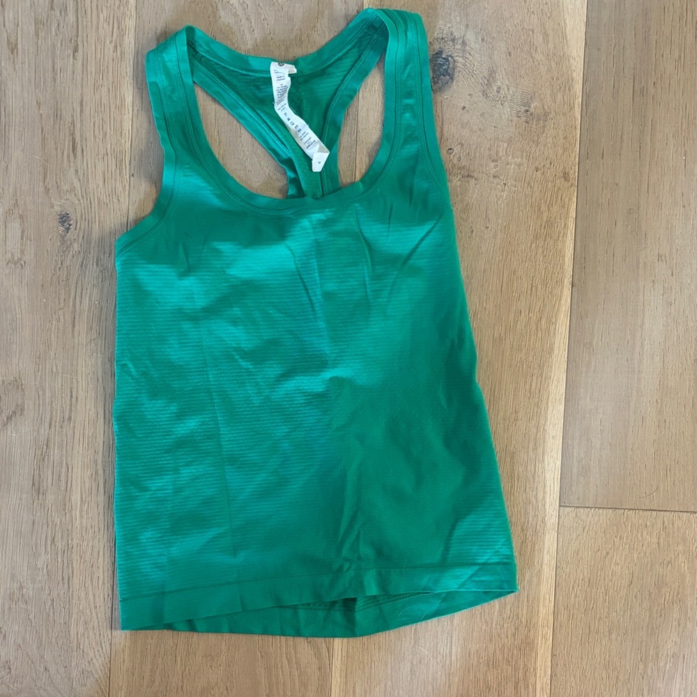 Lululemon Athletica Vibrant Green Tank Top